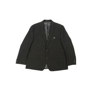 Sean John Men's Black Pinstripe Suit Jacket (48R, Black)